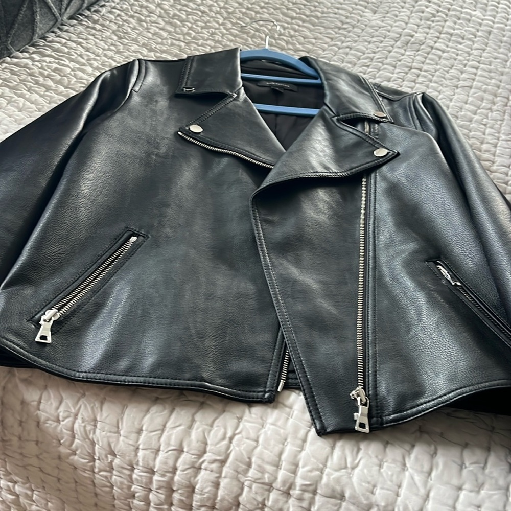 Ann Taylor Black Leather Jacket
